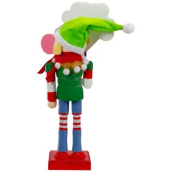Northlight 11" Tootsie Roll Charms Blow Pop Wooden Christmas Elf Figure -Chic Christmas Decoration northlight 97171 3 updated 54114.1621015370