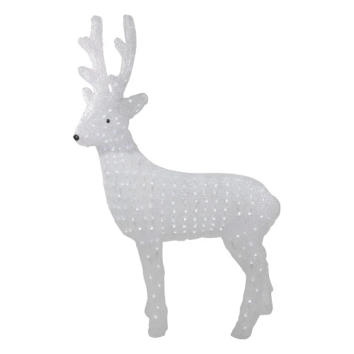 Northlight 41" Lighted Commercial Grade Acrylic Reindeer Christmas Display Decoration 3 Northlight 41" Lighted Commercial Grade Acrylic Reindeer Christmas Display Decoration - Image 3