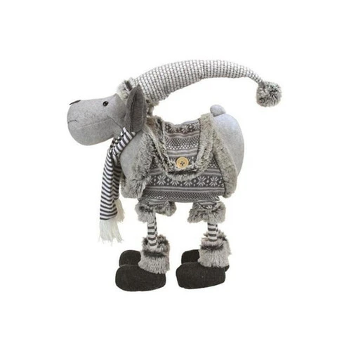 Northlight 20" Gray And White Standing Moose Christmas Tabletop Figurine 2 Northlight 20" Gray And White Standing Moose Christmas Tabletop Figurine - Image 2