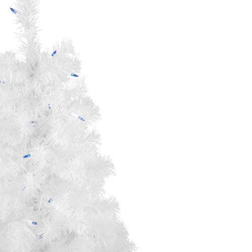 Northlight 4' Pre-Lit Slim White Pine Artificial Christmas Tree - Blue Lights 3 Northlight 4' Pre-Lit Slim White Pine Artificial Christmas Tree - Blue Lights - Image 3