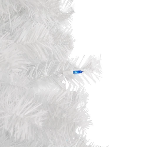Northlight 4' Pre-Lit Slim White Pine Artificial Christmas Tree - Blue Lights 2 Northlight 4' Pre-Lit Slim White Pine Artificial Christmas Tree - Blue Lights - Image 2