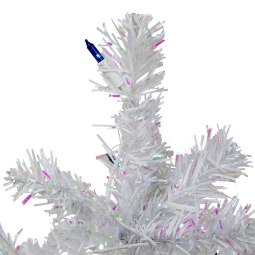 Northlight 2' Pre-Lit White Pine Artificial Christmas Tree - Blue Lights 3 Northlight 2' Pre-Lit White Pine Artificial Christmas Tree - Blue Lights - Image 3