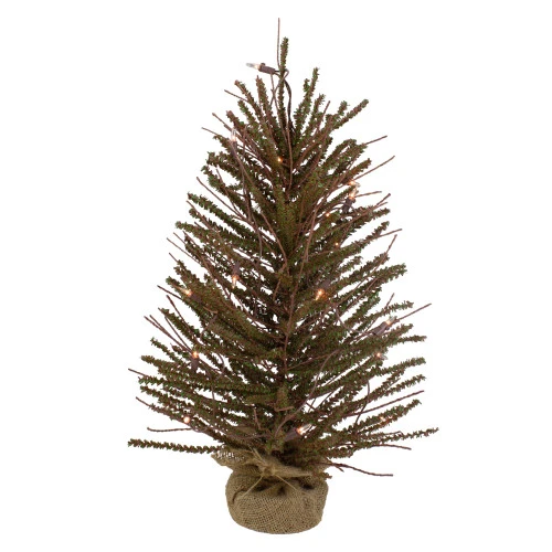 Northlight 2' Pre-Lit Medium Potted Warsaw Twig Artificial Christmas Tree - Clear Lights 1 Northlight 2' Pre-Lit Medium Potted Warsaw Twig Artificial Christmas Tree - Clear Lights