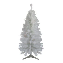 Northlight 4' Slim White Tinsel Artificial Christmas Tree - Unlit