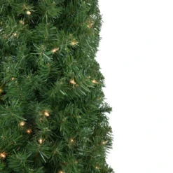 Northlight 6' X 20" Pre-Lit Traditional Green Pine Pencil Artificial Christmas Tree - Clear Lights -Chic Christmas Decoration northlight b83517 3 08151.1674034542