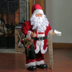 Northlight 32" Battery Operated Animated Standing Santa Claus Musical Christmas Figure -Chic Christmas Decoration northlight c84364 3 89520.1588403322