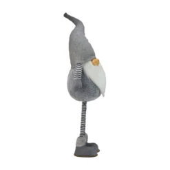 Northlight 42" Gray And White Adjustable Height Chubby Smirking Gnome -Chic Christmas Decoration northlight c85068 a 1 37549.1588415206