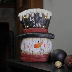Northlight 13” Pre-Lit LED Snowman Weathered Table Top Christmas Decoration 6 Northlight 13” Pre-Lit LED Snowman Weathered Table Top Christmas Decoration -Chic Christmas Decoration northlight cb25137 3 20437.1588415621