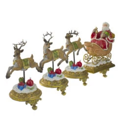 Northlight Set Of 4 Santa And Reindeer Christmas Stocking Holders 9.5" -Chic Christmas Decoration northlight dw15134 1 24430.1588369074
