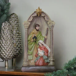 Northlight 14.5" Holy Family And Angel Figures Christmas Nativity Statue Decor -Chic Christmas Decoration northlight dw15139 3 28325.1587644282