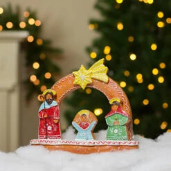 Northlight 8" Glitter Dusted Gingerbread Holy Family Christmas Nativity Decoration 7 Northlight 8" Glitter Dusted Gingerbread Holy Family Christmas Nativity Decoration -Chic Christmas Decoration northlight dw27708 4 24285.1665610424