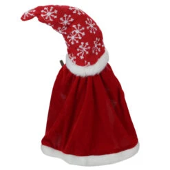 Northlight 14.5" Red And White Snowflakes Santa Gnome With Cape Christmas Figure -Chic Christmas Decoration northlight e27395 2 76213.1588406365