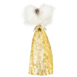 Northlight 10" Gold And White Angel Christmas Tree Topper, Unlit -Chic Christmas Decoration northlight e27404 4updated 39928.1640647156