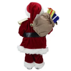 Northlight 16" African American Santa Claus With Naughty Or Nice List Christmas Figure -Chic Christmas Decoration northlight e27405 2 80588.1664990322