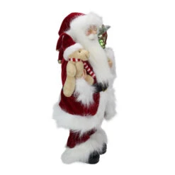 Northlight 16" Red And White Standing Santa Claus Christmas Figure With Present Bag -Chic Christmas Decoration northlight e76476 3 33467.1665173700