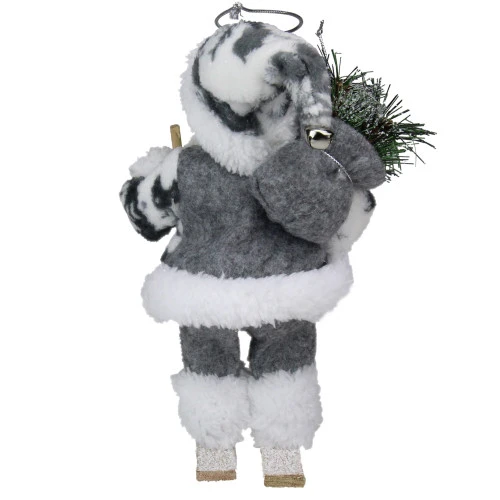 Northlight 9" White And Gray Skiing Santa Claus Christmas Figurine - 31422145 3 Northlight 9" White And Gray Skiing Santa Claus Christmas Figurine - 31422145 - Image 3