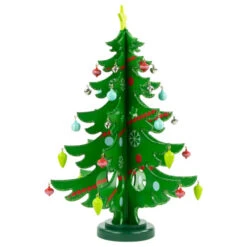 Northlight 13.75" Green 3-D Wood Christmas Tree With Ornaments Decoration 11 Northlight 13.75" Green 3-D Wood Christmas Tree With Ornaments Decoration -Chic Christmas Decoration northlight f00105 2 63235.1665519668