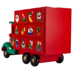 Northlight 14" Red Advent Calendar Storage Truck Christmas Decoration -Chic Christmas Decoration northlight f03797 4 16075.1631896534
