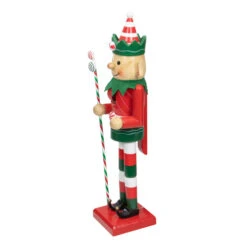 Northlight 15" Red And Green Traditional Striped Elf Christmas Nutcracker -Chic Christmas Decoration northlight f85990 1 36976.1598489668