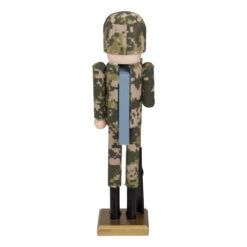 Northlight 15" Beige And Green Army Soldier In Fatigues Christmas Nutcracker -Chic Christmas Decoration northlight f85992 2 26101.1664724868