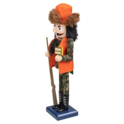 Northlight 15" Orange And Green "Gone Hunting" Christmas Nutcracker In Camouflage -Chic Christmas Decoration northlight f85995 1 57859.1598489667