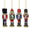 Northlight Set Of 4 Assorted Classic Nutcracker Ornaments 5"