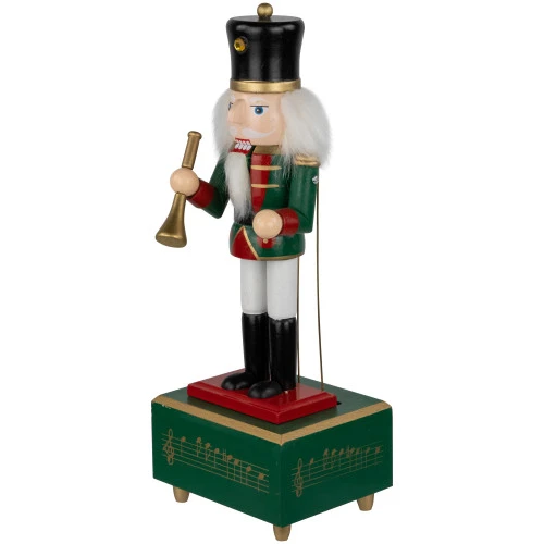 Northlight 12" Red Animated And Musical Christmas Nutcracker With Trumpet 3 Northlight 12" Red Animated And Musical Christmas Nutcracker With Trumpet - Image 3