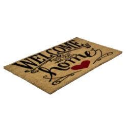 Northlight Natural Coir "Welcome To Our Home" Rectangular Doormat 18" X 30" -Chic Christmas Decoration northlight fw36852 3 46091.1639090310
