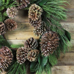 Northlight Pine Cones And Foliage Christmas Wreath - 28-Inch, Unlit -Chic Christmas Decoration northlight gb135611188001 3 06051.1599873092