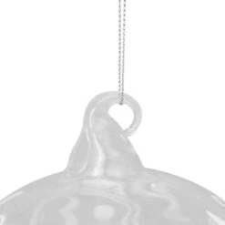 Northlight Clear And White "Merry Christmas" Glass Christmas Ball Ornament 4.5" (114mm) -Chic Christmas Decoration northlight gb28226 1 94198.1669884305