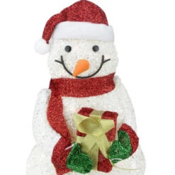 Northlight 23" White And Red Lights Snowman Outdoor Christmas Decor -Chic Christmas Decoration northlight h85105 03 85597.1599786792
