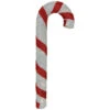 Northlight 31" Pre-lit Red And Silver Striped Candy Cane Christmas Outdoor Decor