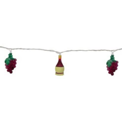 Northlight 10-Count Grape And Wine Bottle Novelty String Christmas Light Set, 7.5ft White Wire 6 Northlight 10-Count Grape And Wine Bottle Novelty String Christmas Light Set, 7.5ft White Wire -Chic Christmas Decoration northlight ha28736 1 80909.1665590922