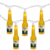 Northlight 10-Count Clear Corona Extra Beer Bottle Summer Patio Light Set, 9ft White Wire