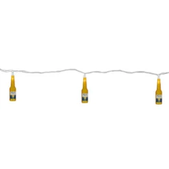 Northlight 10-Count Clear Corona Extra Beer Bottle Summer Patio Light Set, 9ft White Wire -Chic Christmas Decoration northlight ha28791 1updated 02367.1665610422