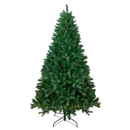 Northlight 7.5' Pre-Lit Full Twin Lakes Fir Artificial Christmas Tree - Warm White LED Lights 1 Northlight 7.5' Pre-Lit Full Twin Lakes Fir Artificial Christmas Tree - Warm White LED Lights