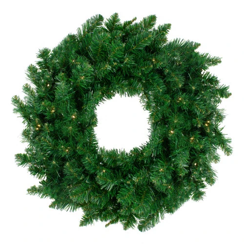 Northlight Pre-Lit Twin Lakes Fir Artificial Christmas Wreath - 48-Inch, Warm White LED Lights 1 Northlight Pre-Lit Twin Lakes Fir Artificial Christmas Wreath - 48-Inch, Warm White LED Lights