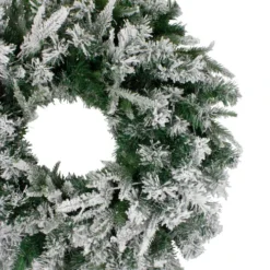Northlight Flocked Winfield Fir Artificial Christmas Wreath - 36-Inch, Unlit -Chic Christmas Decoration northlight hb27067 1 39875.1588362518