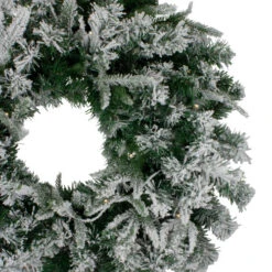 Northlight Pre-Lit Flocked Winfield Fir Artificial Christmas Wreath - 48-Inch, Warm White LED Lights 6 Northlight Pre-Lit Flocked Winfield Fir Artificial Christmas Wreath - 48-Inch, Warm White LED Lights -Chic Christmas Decoration northlight hb27068 1 12924.1588358971