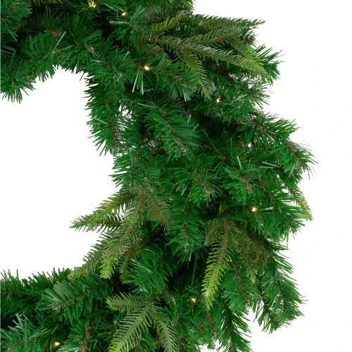 Northlight Pre-Lit Roosevelt Fir Artificial Christmas Wreath - 48-Inch, Warm White LED Lights 2 Northlight Pre-Lit Roosevelt Fir Artificial Christmas Wreath - 48-Inch, Warm White LED Lights - Image 2