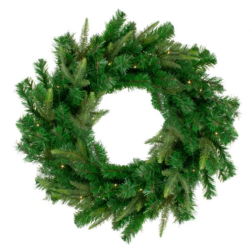 Northlight Pre-Lit Roosevelt Fir Artificial Christmas Wreath - 48-Inch, Warm White LED Lights 1 Northlight Pre-Lit Roosevelt Fir Artificial Christmas Wreath - 48-Inch, Warm White LED Lights