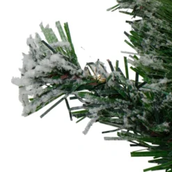 Northlight Pre-Lit Flocked Somerset Spruce Artificial Christmas Wreath - 48-Inch, Clear Lights 5 Northlight Pre-Lit Flocked Somerset Spruce Artificial Christmas Wreath - 48-Inch, Clear Lights -Chic Christmas Decoration northlight hb27115 2 64436.1588362209