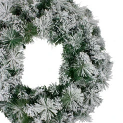 Northlight Flocked Somerset Spruce Artificial Christmas Wreath - 24-Inch, Unlit 7 Northlight Flocked Somerset Spruce Artificial Christmas Wreath - 24-Inch, Unlit -Chic Christmas Decoration northlight hb27116 1 65772.1588369246