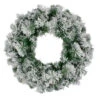 Northlight Flocked Somerset Spruce Artificial Christmas Wreath - 24-Inch, Unlit