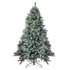 Northlight 7.5' Flocked Winter Park Fir Artificial Christmas Tree - Unlit