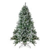 Northlight 7.5' Pre-Lit Medium Flocked Winter Park Fir Artificial Christmas Tree - Warm Clear LED Lights