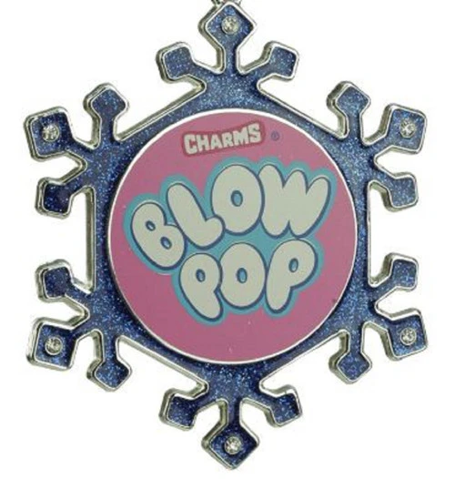 Northlight 3.25" Blue And Pink Candy Logo Snowflake Christmas Ornament 2 Northlight 3.25" Blue And Pink Candy Logo Snowflake Christmas Ornament - Image 2