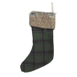 Northlight 17.5" Green And Brown Plaid Christmas Stocking With Cuff 5 Northlight 17.5" Green And Brown Plaid Christmas Stocking With Cuff -Chic Christmas Decoration northlight hm14687 3 12210.1599787105