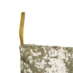 Northlight 17.5" Gray And White Sequins Accented Christmas Stocking -Chic Christmas Decoration northlight hm14696 3 14105.1599787103