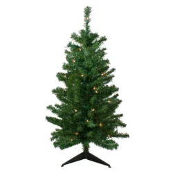 Northlight 3' Pre-Lit Medium Mixed Classic Pine Artificial Christmas Tree - Clear Lights